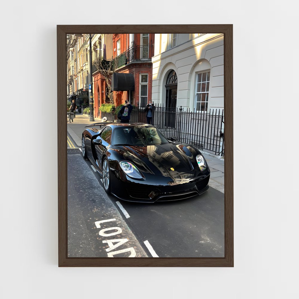 Poster L'ombre du Spyder – affiche Porsche (vue 5)